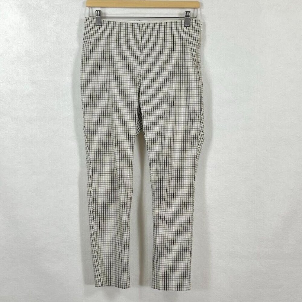 a new day Checkered Ankle Pants - Black and White